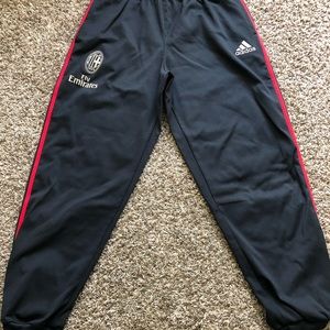 Adidas AC Milan soccer kit training joggers.